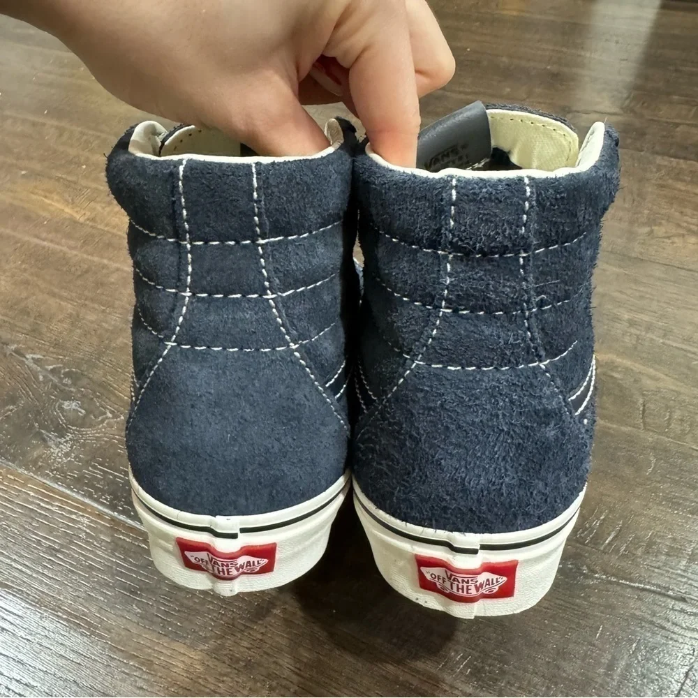 Vans‎ Sk8-Hi Hairy Suede Sky Captain Sneaker Size 8.5 Women